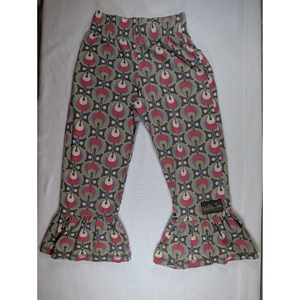 Matilda‎ Jane Multicolor Teardrop Print Pants - Pink, Green, Blue 8